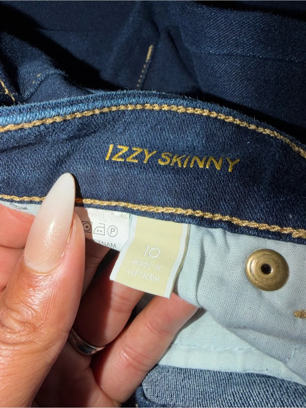 Michael Kors Izzy Skinny Women’s Dark Blue High-Rise Skinny Jeans